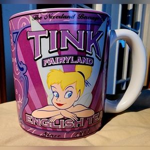 Disney Store Tinkerbell TINK Fairyland English Tea Large Ceramic Mug